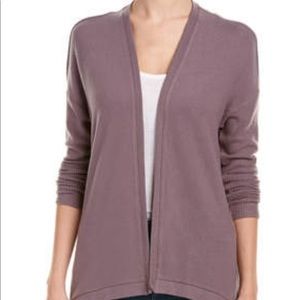 Three Dots tencel Plum Cardigan Sz L